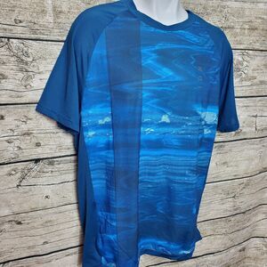 Bikewear ION Surfing Elements Tee SS Traze Amp Ocean Blue Size LARGE